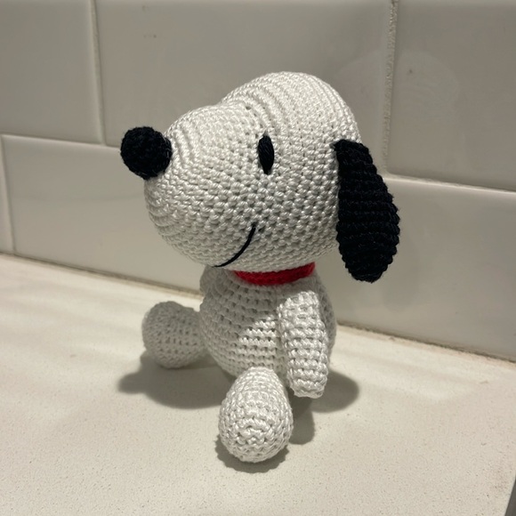 Handcrafted Snoopy Figure Toy Doll Amigurumi Crochet Peanuts Decor Handmade - Picture 2 of 10